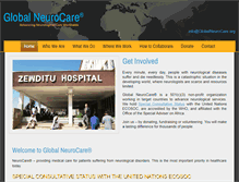 Tablet Screenshot of globalneurocare.org